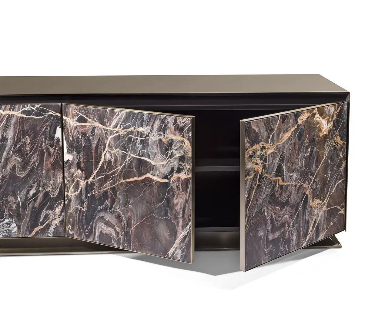 Marble Doors Black Buffet