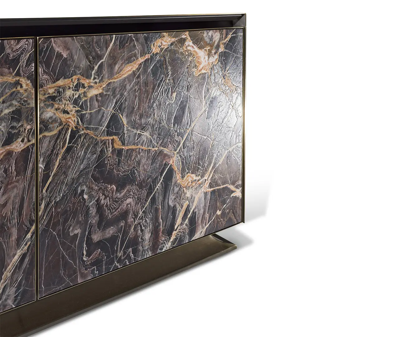 Marble Doors Black Buffet