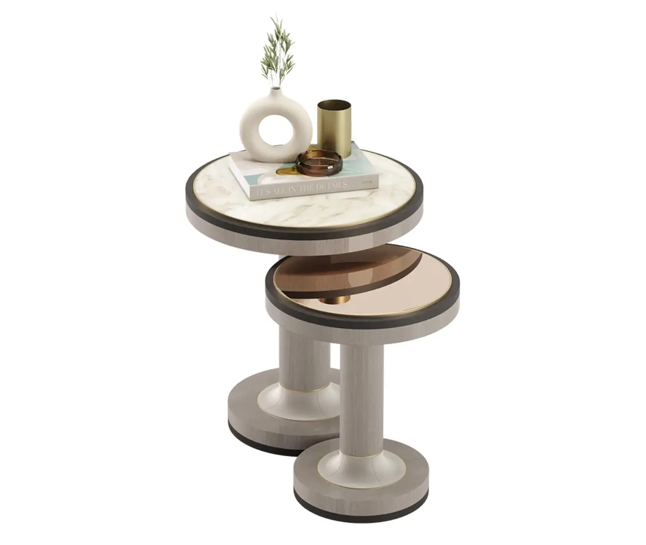 Bold Layered Side Table