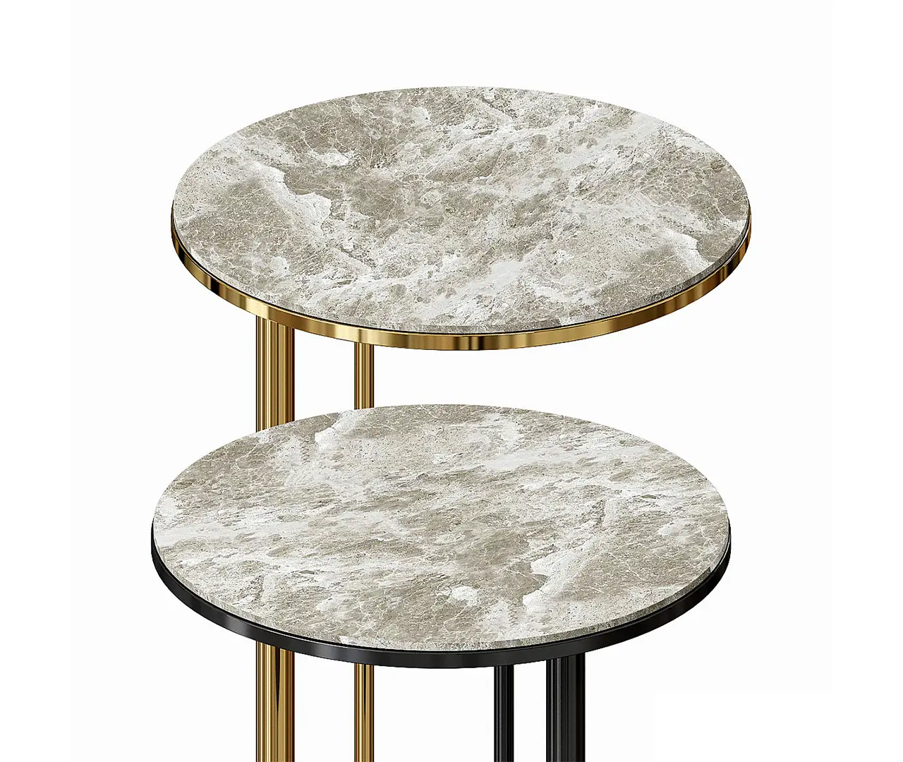 Gold Round Side Table