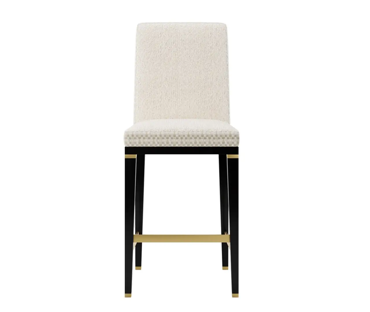 High Backrest Fabric Bar Stool