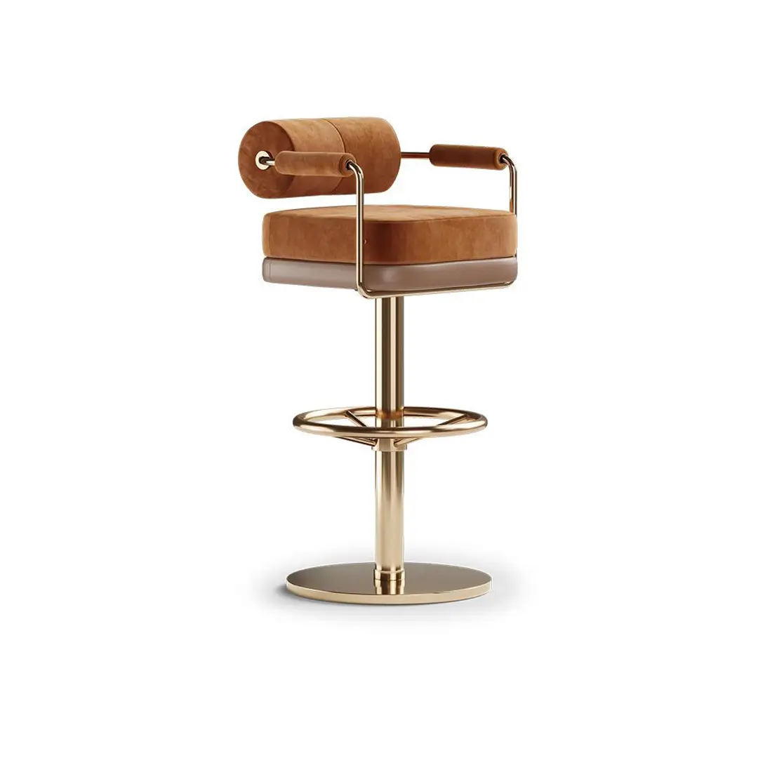 Rounded Backrest Bar Stool