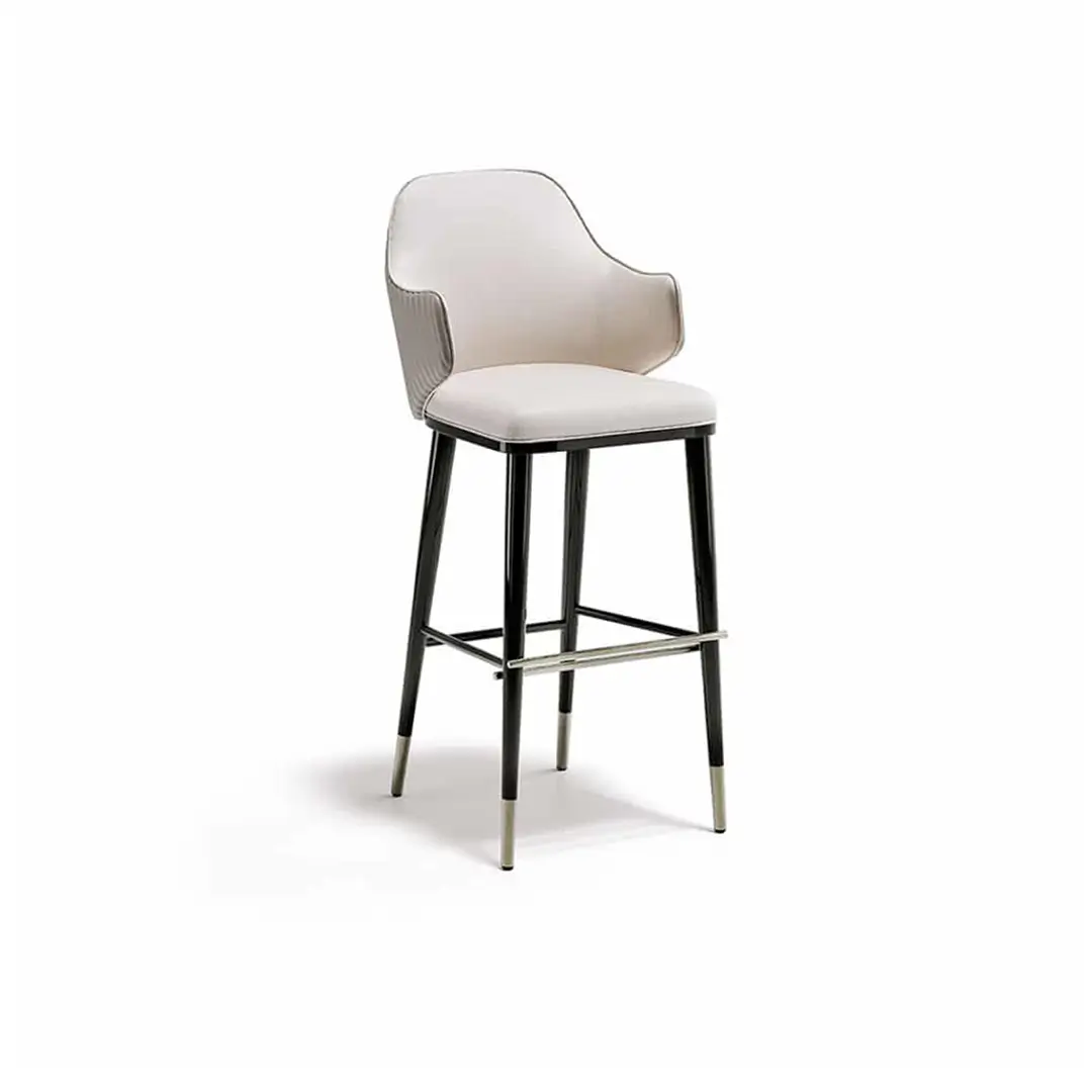 Fluted Back Bar Stool