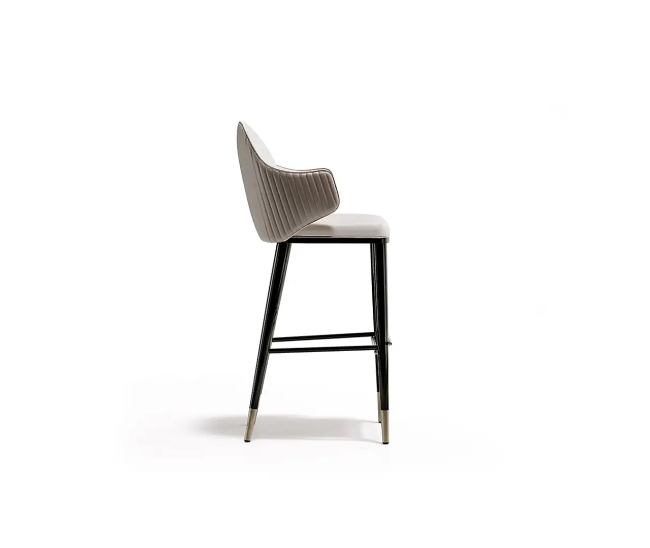 Fluted Back Bar Stool