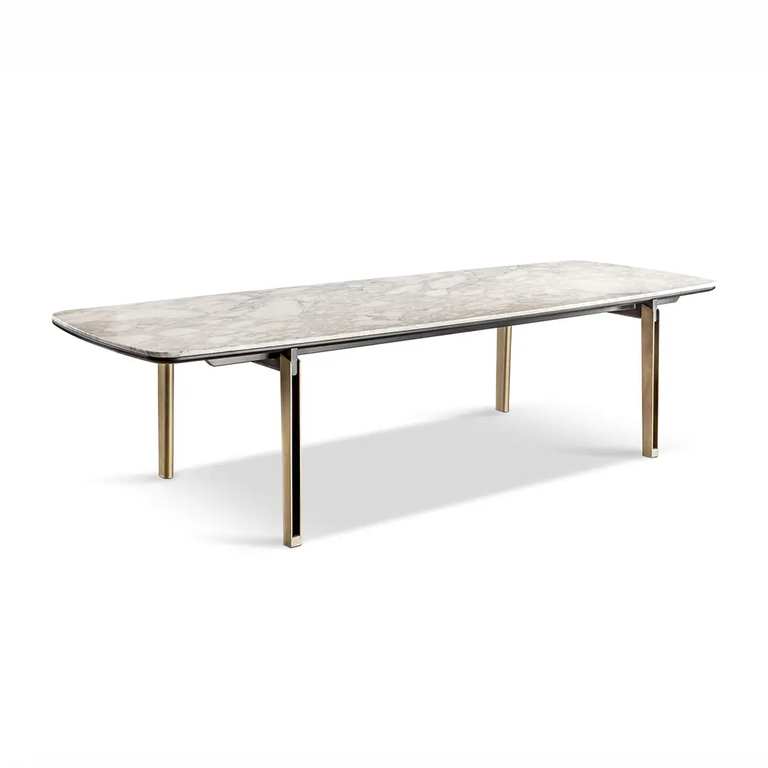 Marble Top Rectangular Dining Table