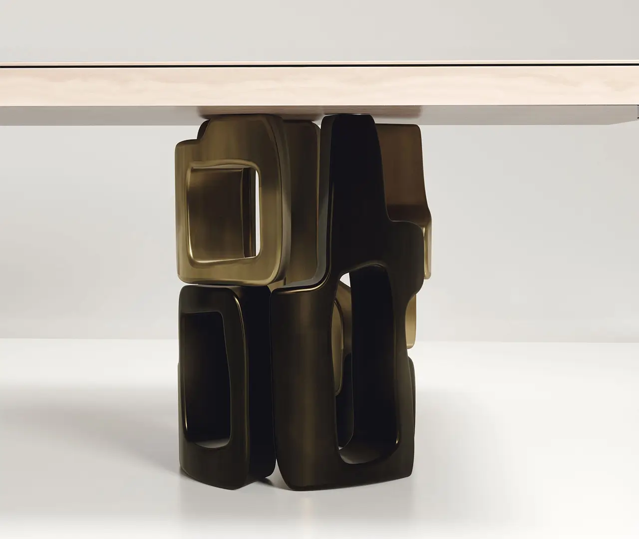 Sculptural Base Dining Table