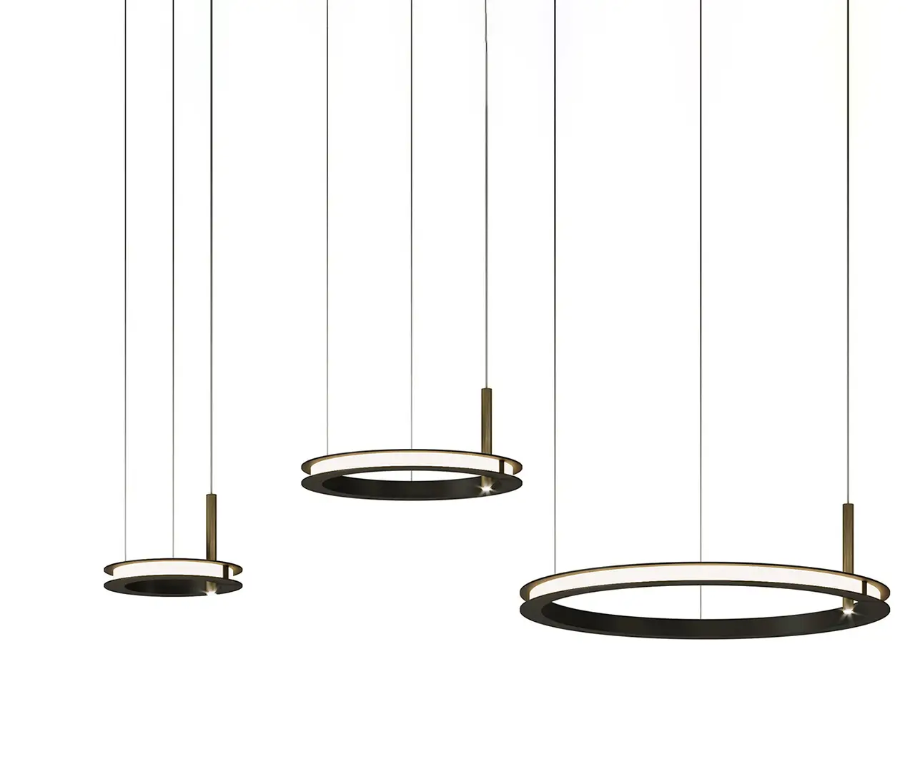 Black Rings Chandelier