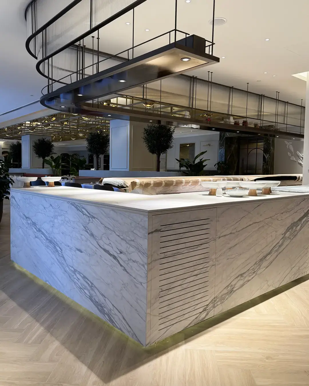 Modern Restaurant Furniture Design In Kempinski Hotel