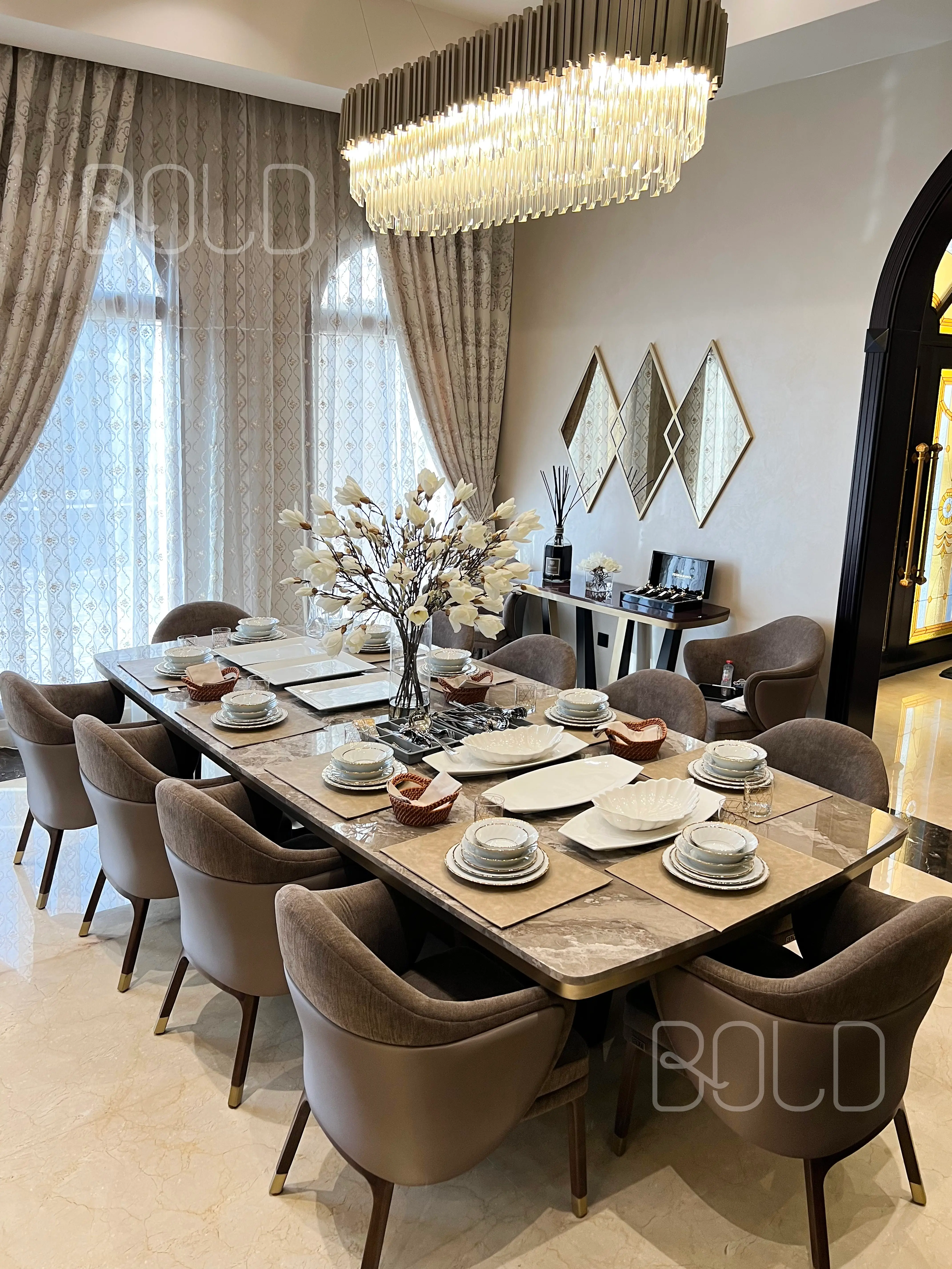 Custom Luxury Dining Room Furniture Design in Dubai – By BOLD