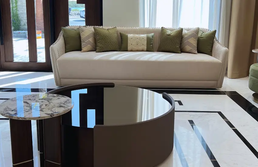 Men Majlis Design Project For Luxury Villa In Abu Dhabi