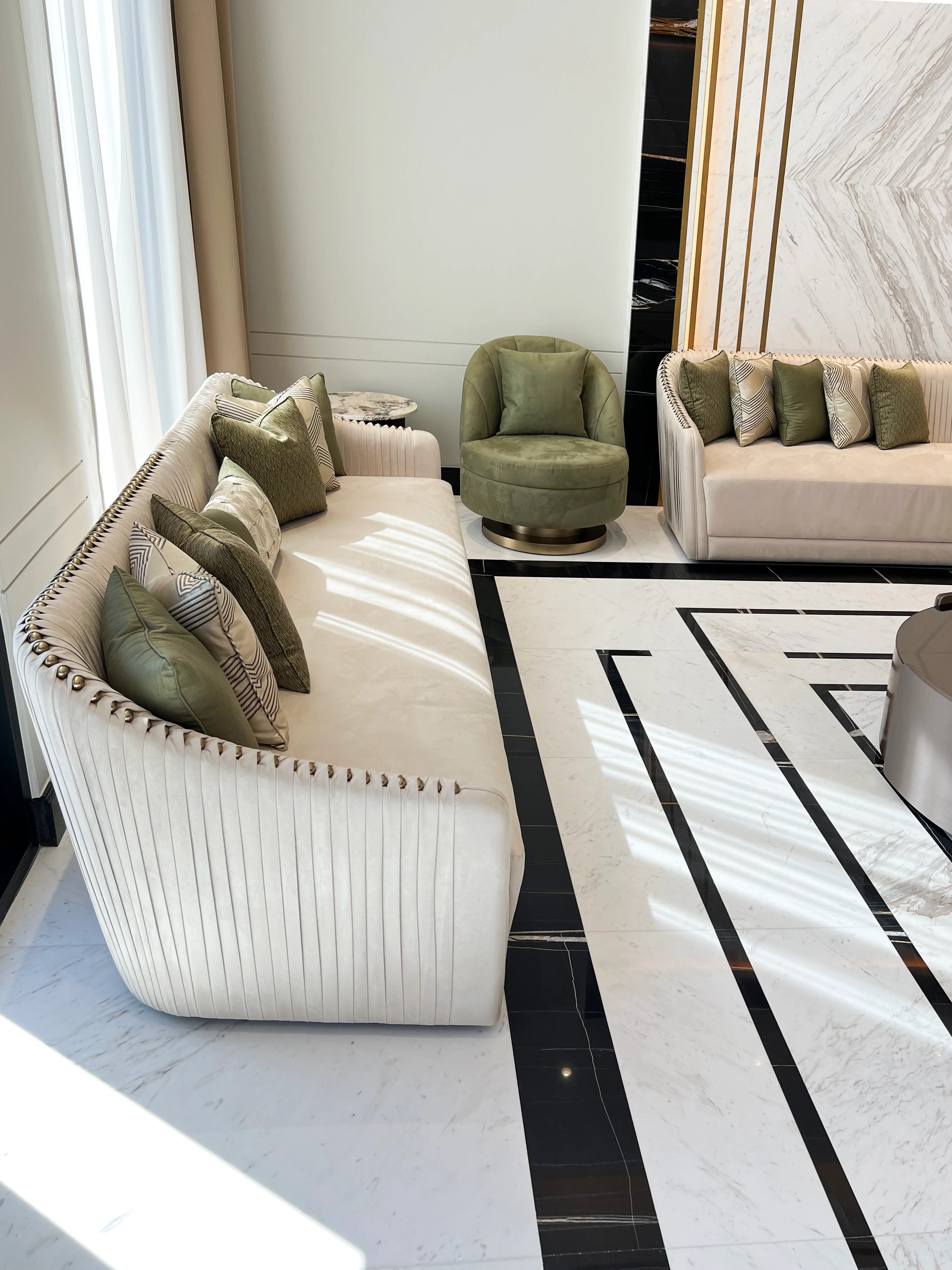 Men Majlis Design Project For Luxury Villa In Abu Dhabi
