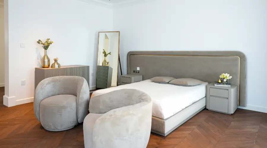 Modern Luxury Customized Bedroom Design by bold bespoke design in dubai