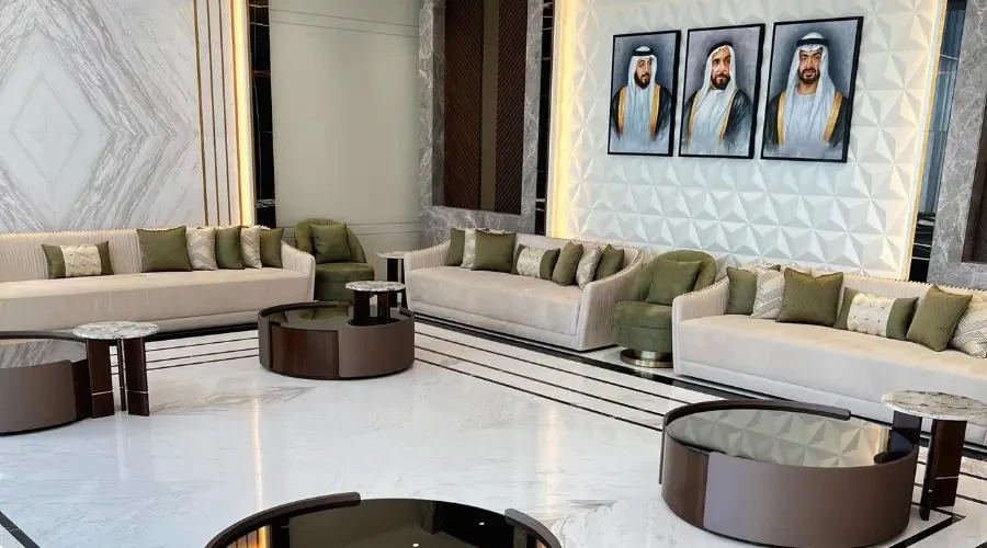 modern majlis design project in abu dhabi