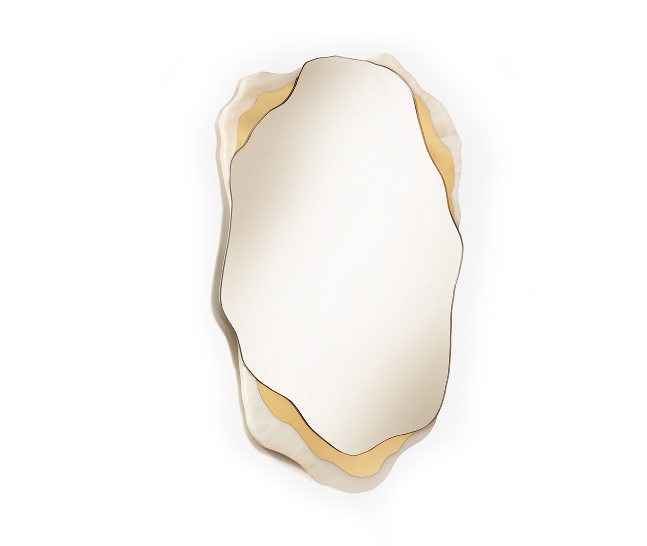 Curved Oval Mirror