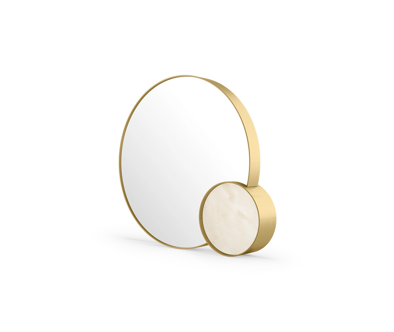 Gold Circle Table Mirror