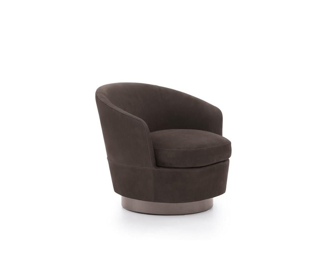 Round Upholstered Armchair