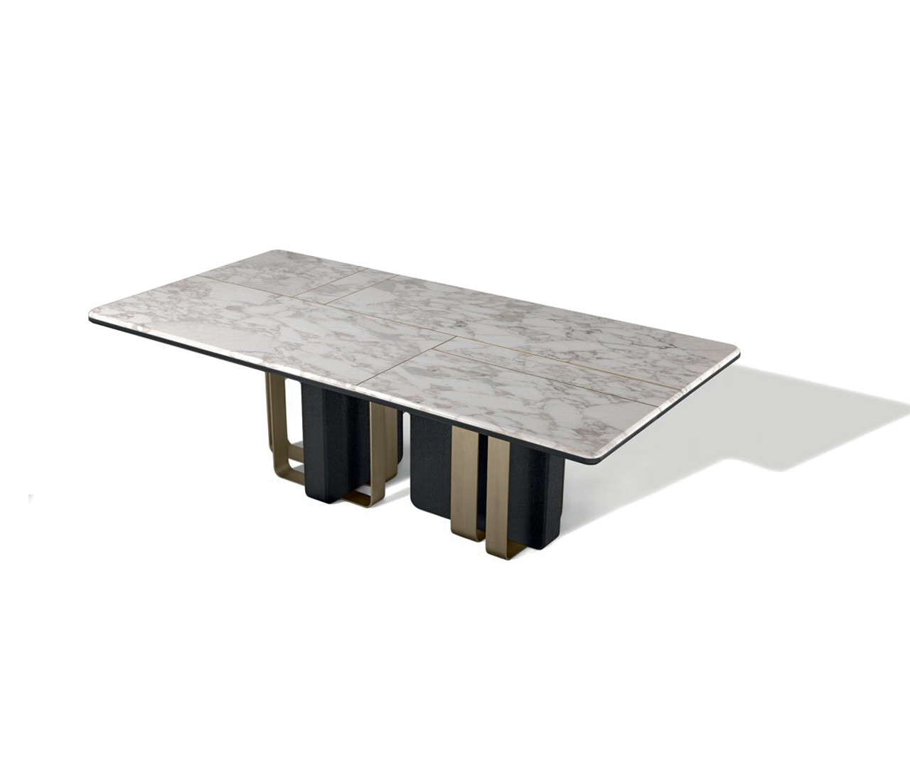 Mixed Elements Rectangular Dining Table
