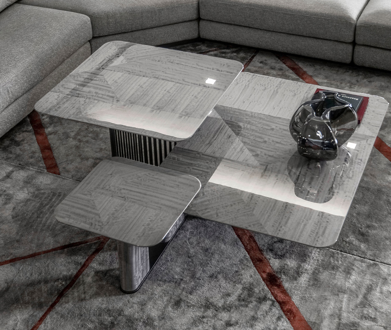 Grey Composition Coffee Table