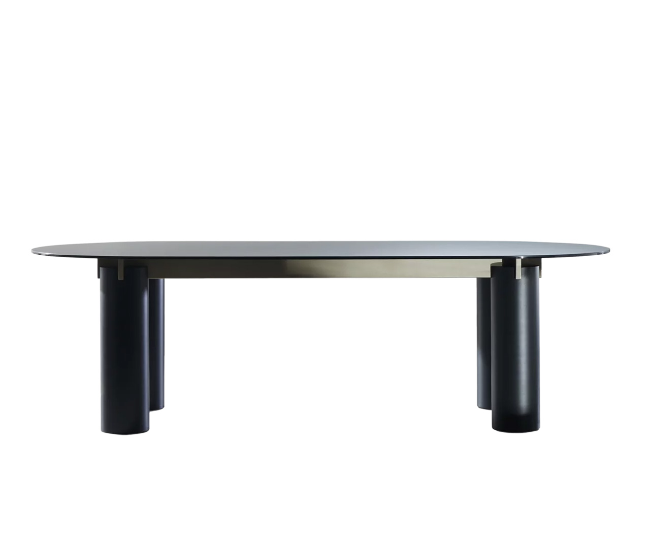 Lacquer Base Oval Dining Table