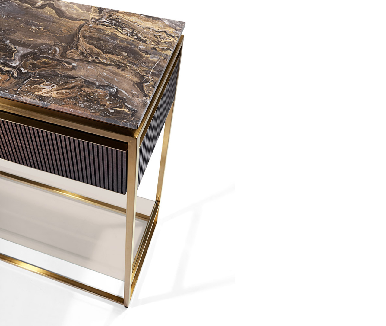 Two Drawer Rectangle Console